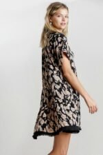 Umgee Animal Print Tiered Dress in Black ON ORDER - Image 4